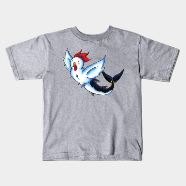 Chickenfish Kids T-Shirt by KristenOKeefeArt